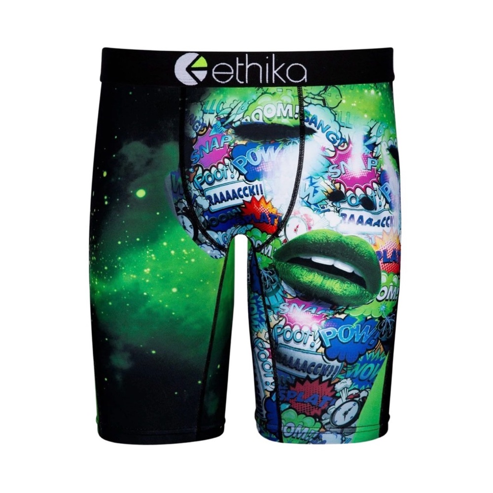 NWT L Ethika Poison Ivy Men’s Staple Boxer Briefs Women’s Face Vibrant Print